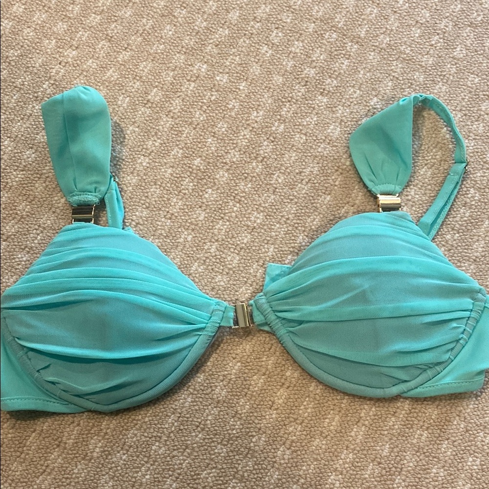 JLUXLABEL Blue Ruched Bra Intimates